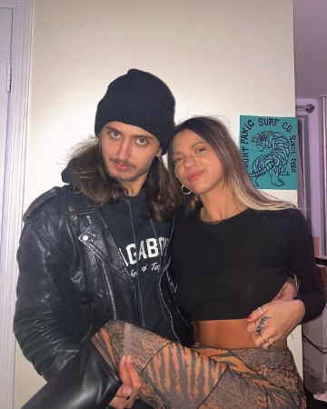 Sergio Giuseppe Ripa with his girlfriend, Serena Theresa.